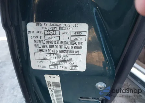 1995 Jaguar Xj6 from USA, damaged, VIN SAJHX1742SC725728